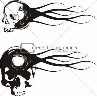 340x336 Image 1529706 Flaming Skull Vector From Crestock Stock Photos
