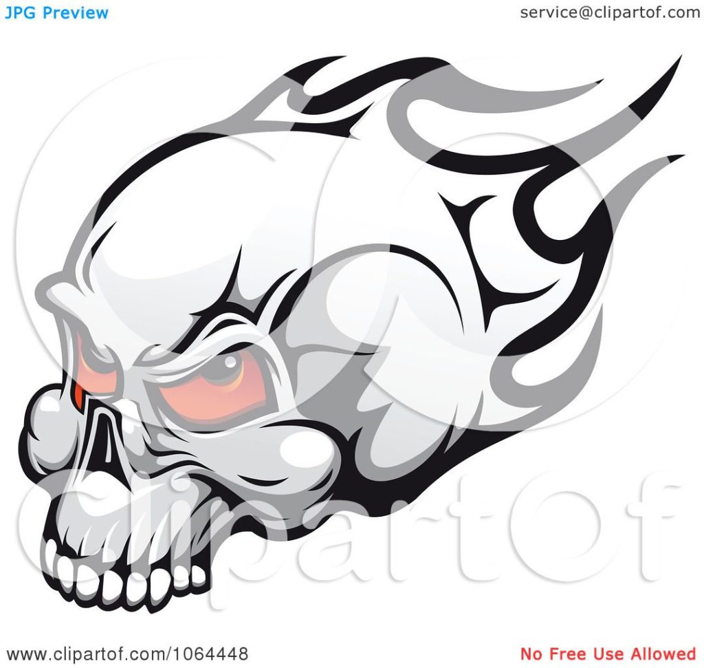 1024x971 Clipart Flaming Skull With Red Eyes Royalty Free Vector
