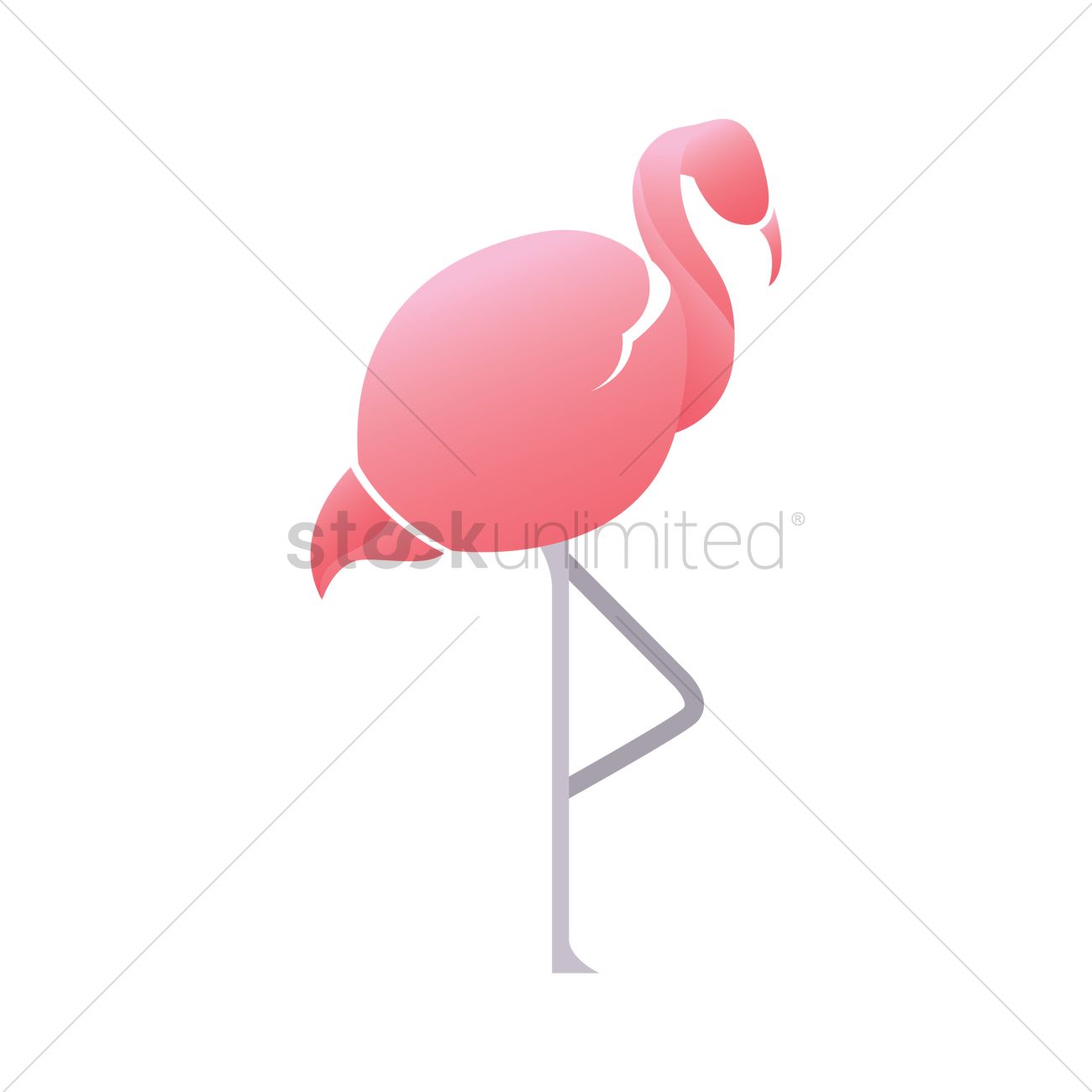 1300x1300 Free Flamingo Vector Image