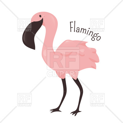 400x400 Cartoon Pink Flamingo Vector Image Vector Artwork Of Plants And