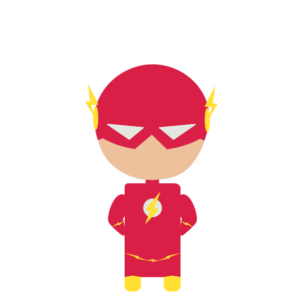 600x600 Vector Chibi The Flash By D G