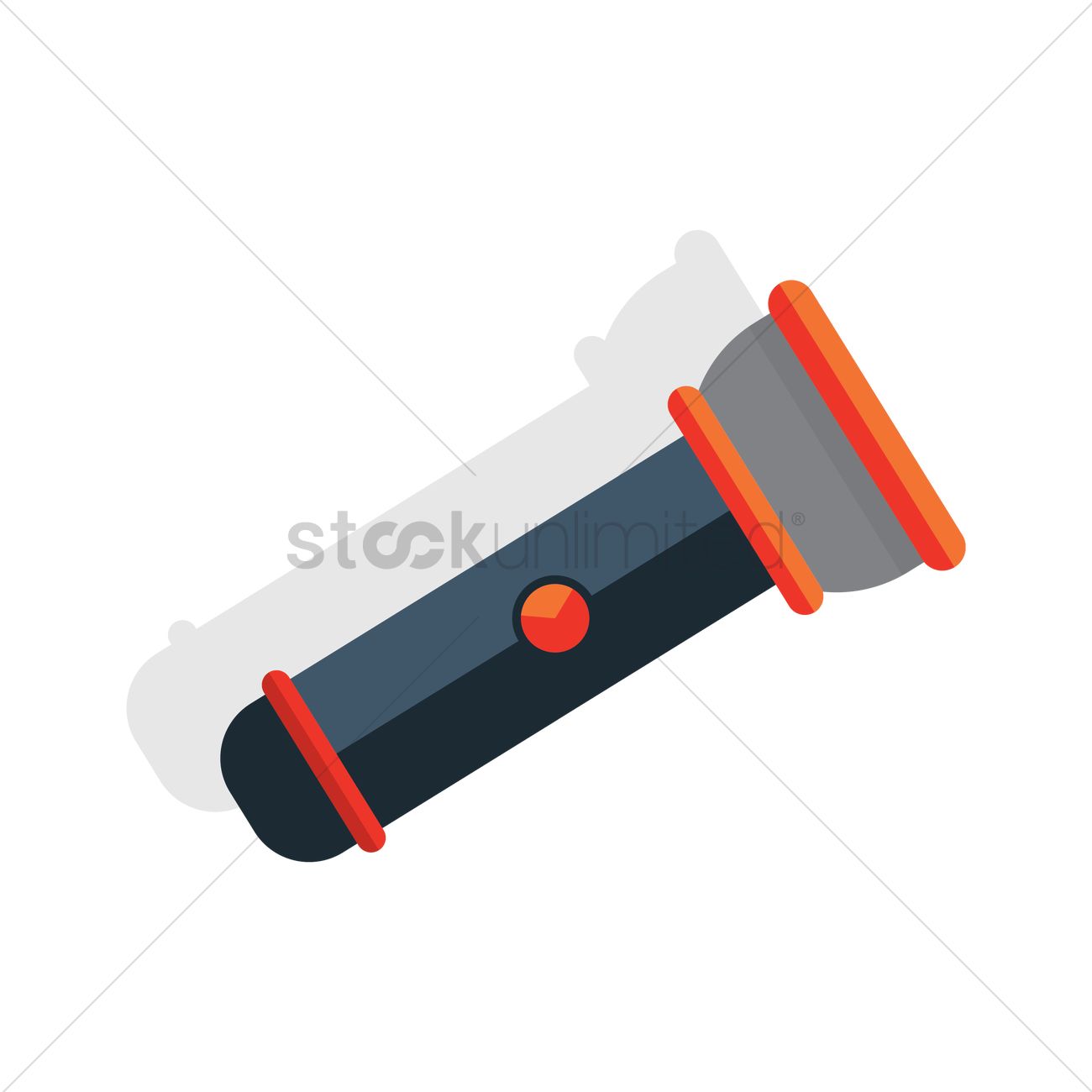 1300x1300 Flashlight Vector Image