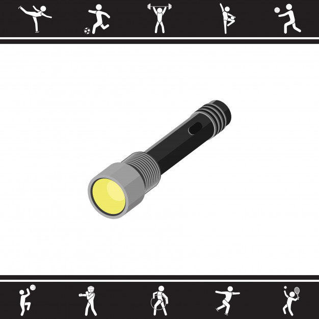626x626 Flashlight. Vector Illustration Vector Premium Download