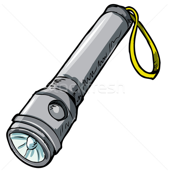582x600 Illustration Of A Flashlight. Vector Illustration Anton Brand