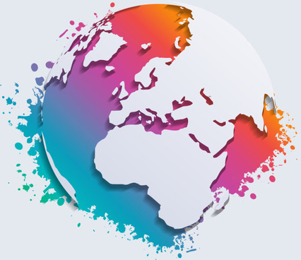 426x368 Flat Earth Map Free Vector Download (6,596 Free Vector) For