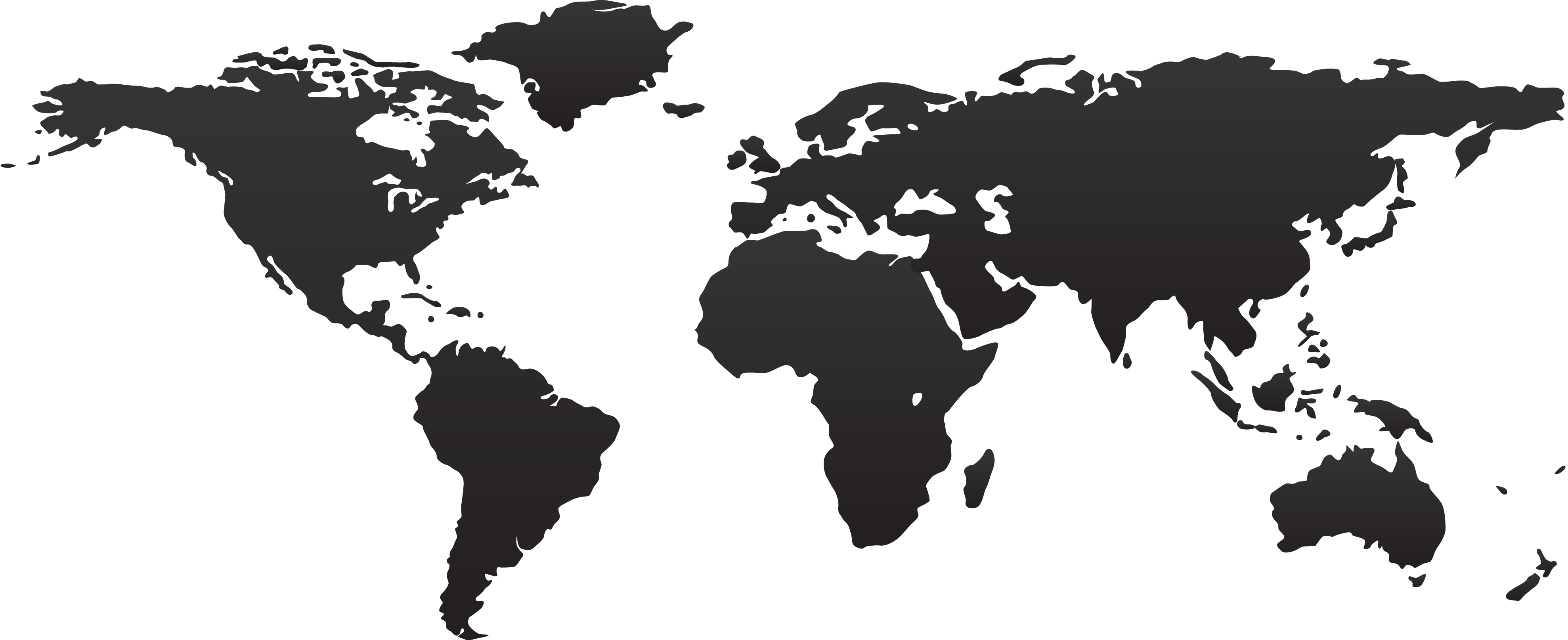 World Map Flat Png - Wayne Baisey