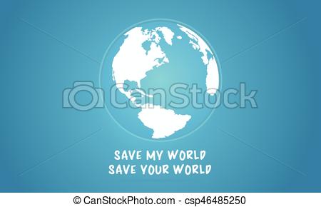 450x290 Vector Flat Earth Day With World Collection Stock.