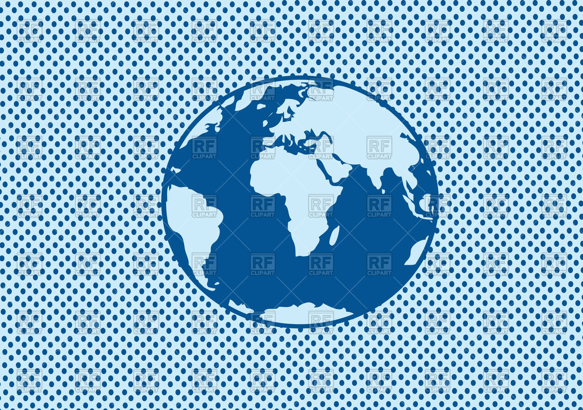 1200x844 Blue Flat Globe Vector Image Vector Artwork Of Objects Tumdee
