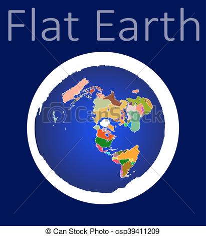 411x470 Fflat Earth. Flat Earth Old Vision Of Planet.