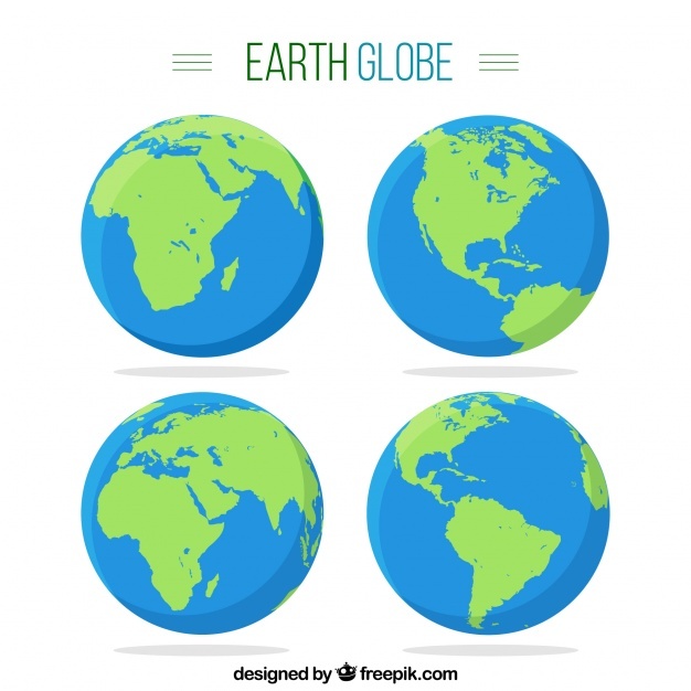 Flat Globe Vector at GetDrawings | Free download