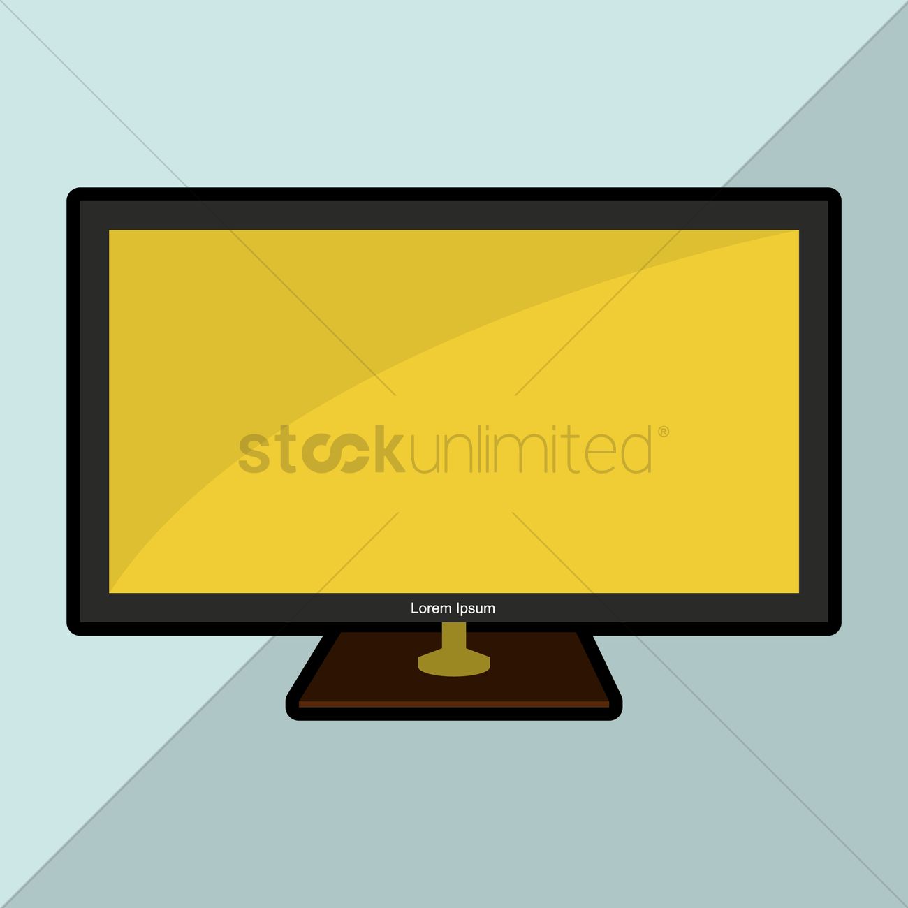 1300x1300 Flat Screen Television Vector Image