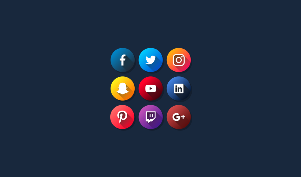 1024x602 Flat Social Media Icons Free Vector Pack For 2018