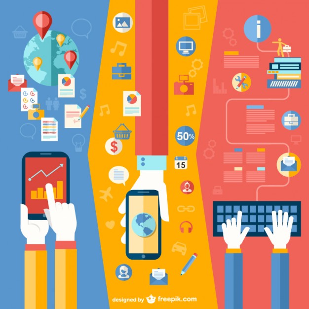 626x626 Business App Flat Vector Free Download