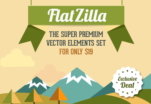 520x360 Deal Of The Week Hundreds Of Super Premium Flat Vectors With An