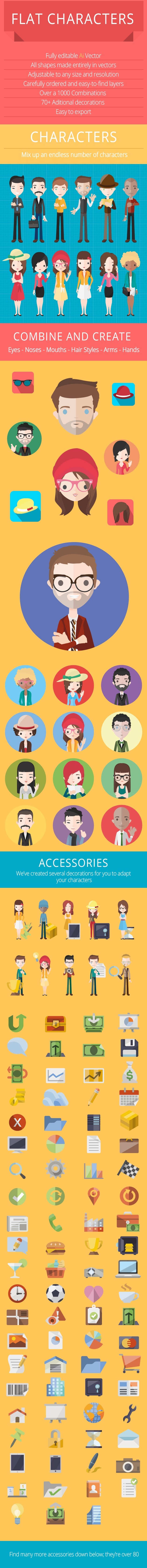 630x6720 Flat Characters