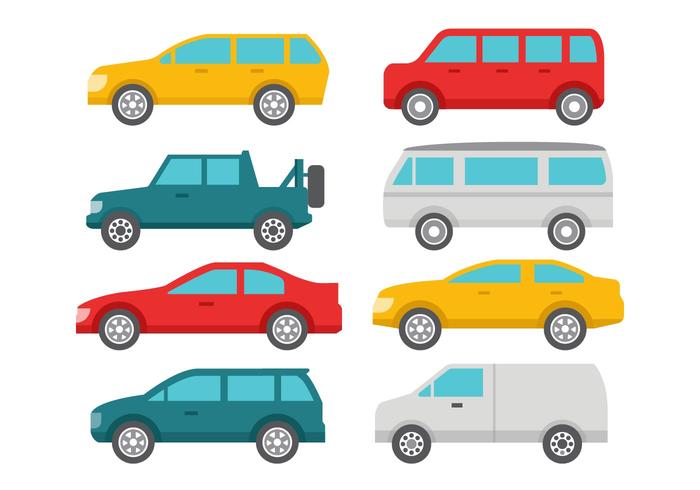 700x490 Free Flat Car Collection Vector