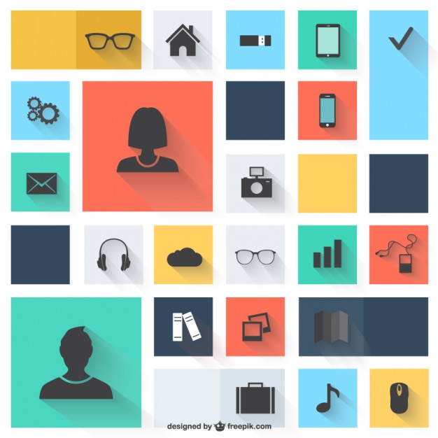 626x626 Vector Icons Flat Design Vector Free Vector Download In .ai