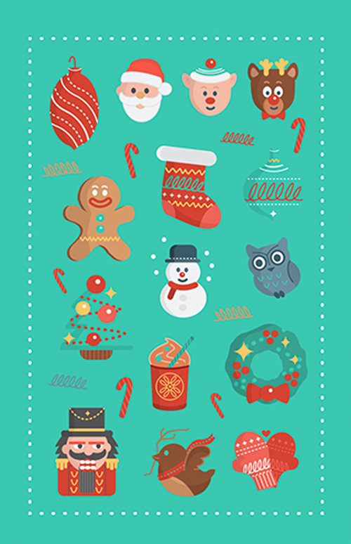 500x774 Christmas Vector Graphics Vector Graphics Graphic Design Junction