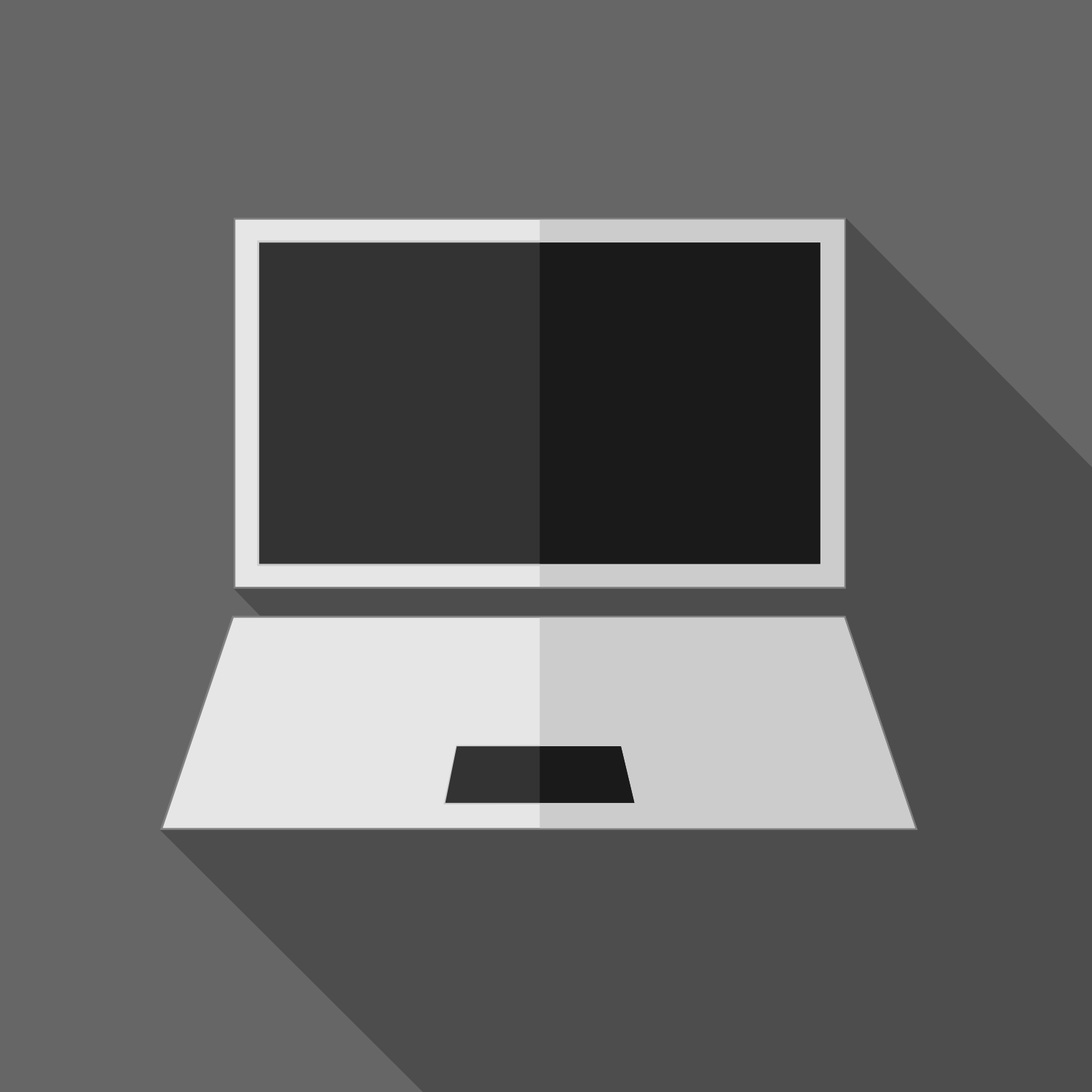 1500x1500 Vector For Free Use Flat Computer Concept