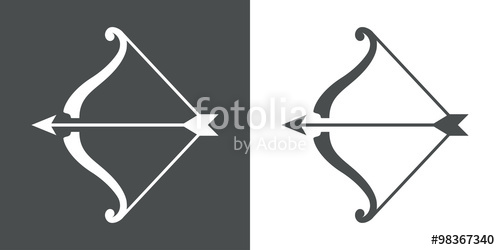 500x250 Icono Plano Arco Y Flecha