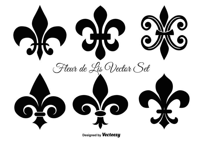 700x490 Fleur De Lis Vector Shapes