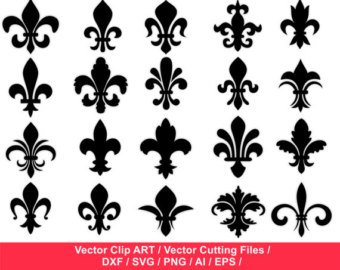 340x270 Fleur De Lis Clipart Etsy