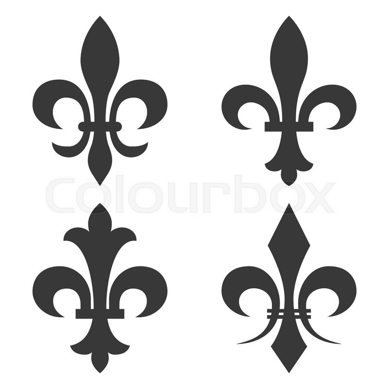 800x800 Fleur De Lis Vector Stock Vector Colourbox
