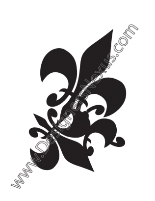 316x409 Free Vector Graphic V5 Fleur De Lis Cluster Tattoo Art