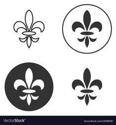 235x254 Paper Fleur De Lis. Vector Eps10 Illustration. Download A Free