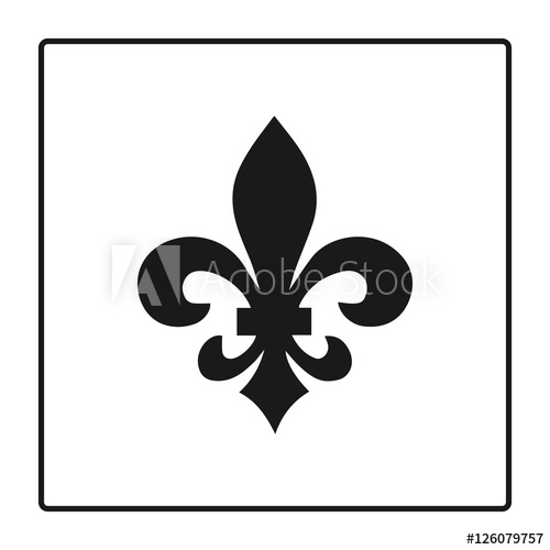 500x500 Fleur De Lis Symbol, Silhouette