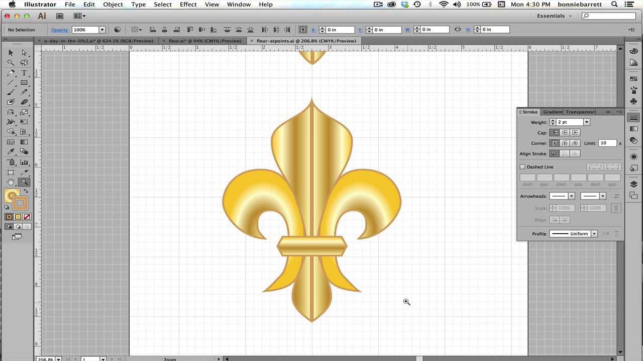 1280x720 Draw A Fleur De Lis In Adobe Illustrator With The Pen Tool