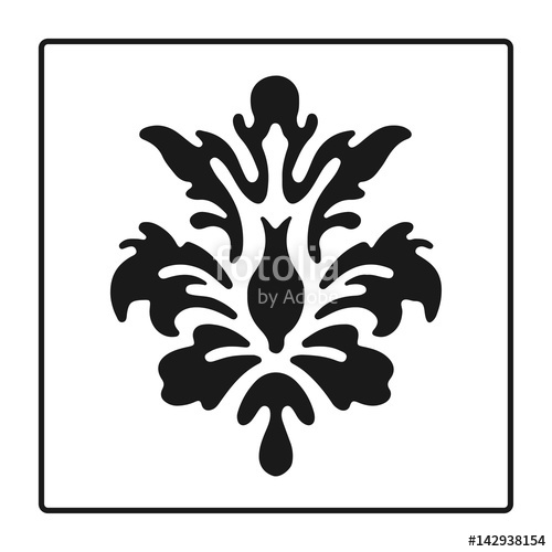 500x500 Fleur De Lis Symbols, Black Silhouettes