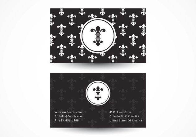 632x442 Free Fleur De Lis Vector Business Card Free Vector Download 151515