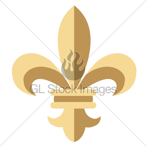500x500 Vector Fleur De Lis Flower Gl Stock Images