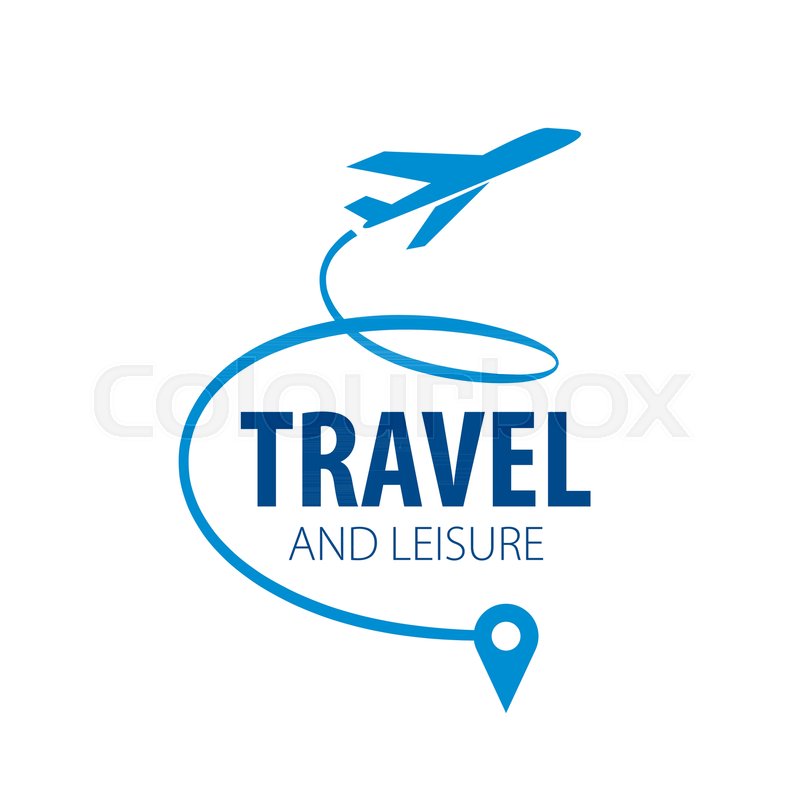 800x800 Vector Logo Template Plane Flight. Illustration Journey Stock