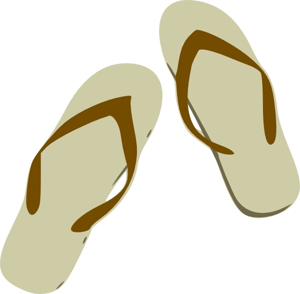 600x587 Flip Flops Clip Art Free Vector In Open Office Drawing Svg ( .svg