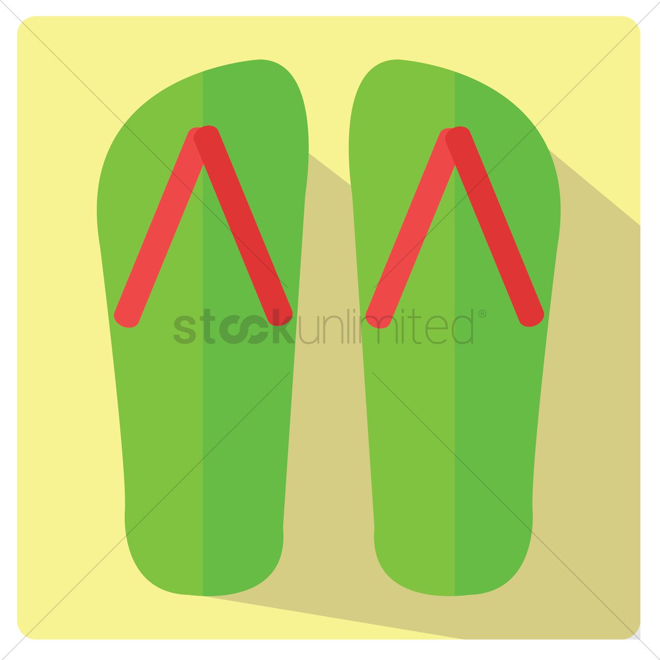 1300x1300 Flip Flop Vector Image