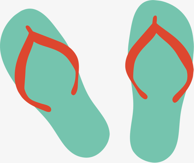 650x546 Cartoon Sandals Vector, Cartoon Vector, Cartoon Sandals, Flip