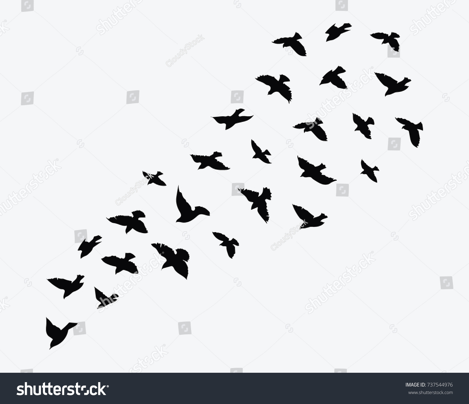 1500x1293 Flock Of Birds Tattoo Design Unique Birds Tattoos Designs