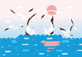 286x200 Flock Of Birds Vector Free