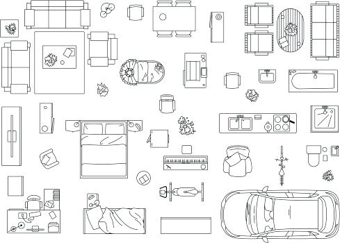 489x350 Floor Plans With Furniture Showing Post Media For Free Vector