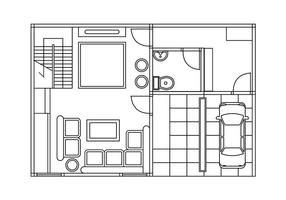286x200 Floor Plan Free Vector Art