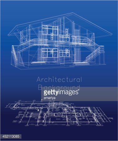 380x452 Stylized House Model With Floor Vector Stock Vectors