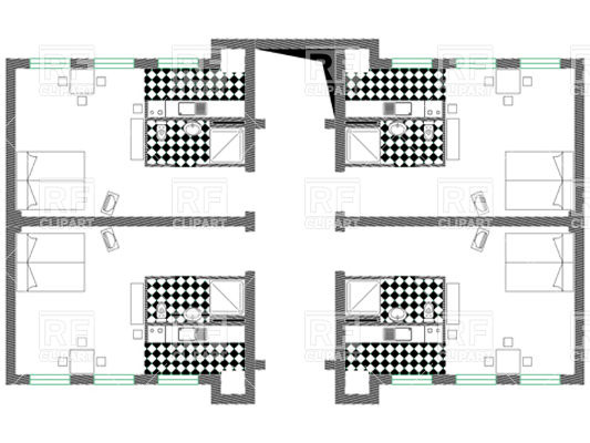 533x400 Apartment Or Hotel Floor Plan