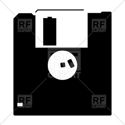 400x400 Floppy Disk Black Icon Vector Image Vector Artwork Of Icons And