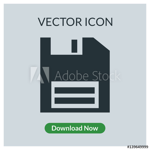 500x500 Floppy Disk Vector Icon