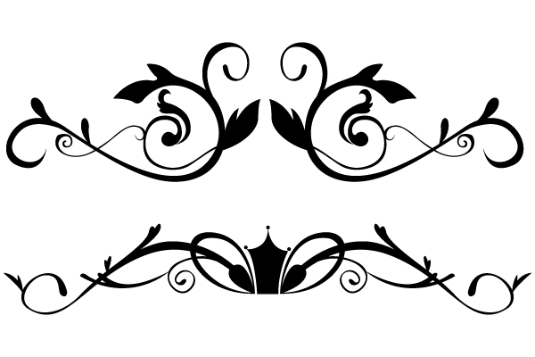 600x400 Vector Floral Ornamental Border Clip Art In 2018 Designs