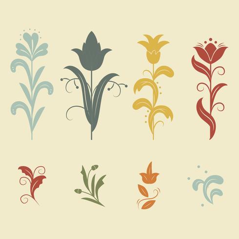 490x490 Floral Art Nouveau Vector