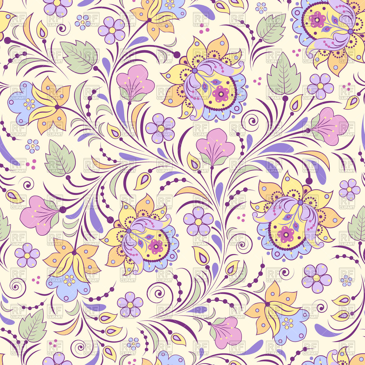 1200x1200 Seamless Pink Floral Background Vector Image Vector Artwork Of