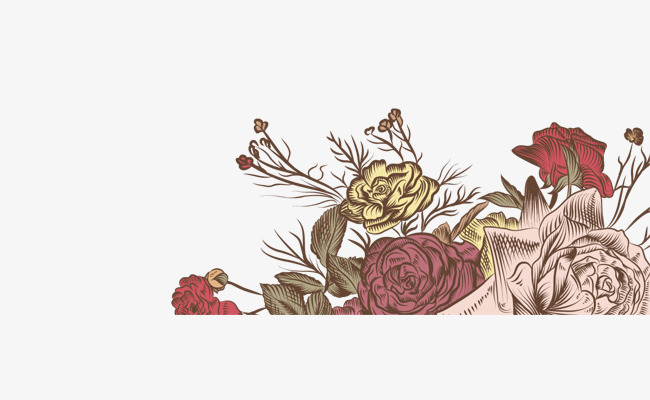 650x400 Vector Floral Banner Material, Floral Vector, Banner Vector